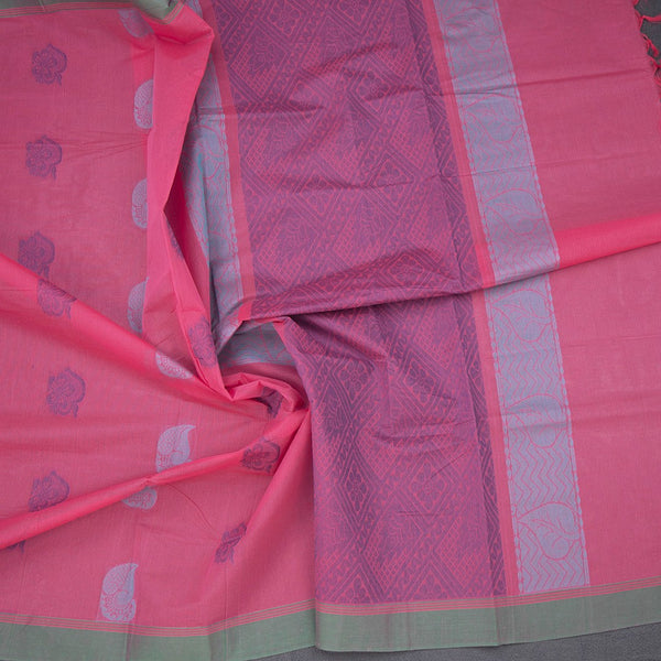 KTSR42067-5-Negamam-Cotton-Rose-Pink-Thread-Embossed-Saree-crush