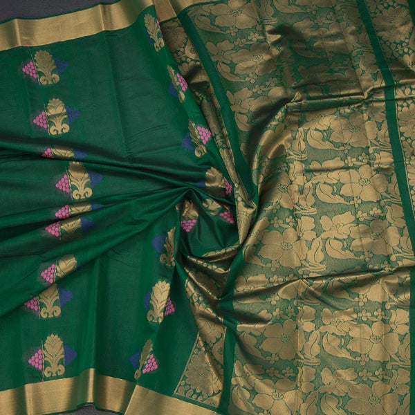 KTSR42069-5-Silk-Cotton-Leaf-Green-Zari-Worked-Saree-crush