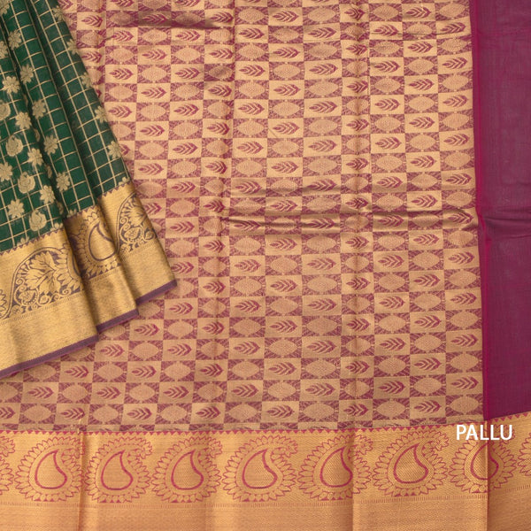 KTSR42070-3-Silk-Cotton-Dark-Green-Zari-Worked-Saree-07-pallu