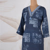Muslin Printed Navy Blue Kurtis