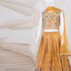 Mustard Yellow Embroided Lehanga Choli