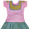 Pure Silk Light Pink 5 Years Baby Pavada Set 02 - Kumaran Silks