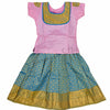 Pure Silk Light Pink 5 Years Baby Pavada Set 02 - Kumaran Silks