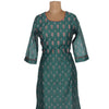Teal Green Printed Readymade Salwar Without Dupatta