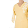 Yellow Embroidered Co-ord Set