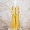 Lime Yellow Embroidered Palazzo Set