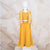 Mustard Yellow Thread Embroidered Palazzo Set