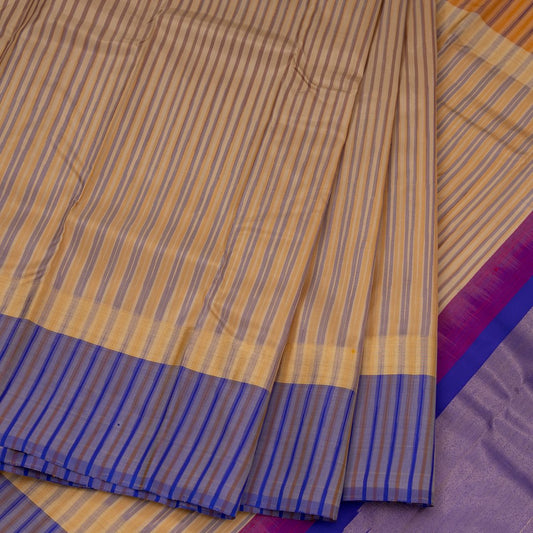 Traditional Silk Sarees With Striped Border 04