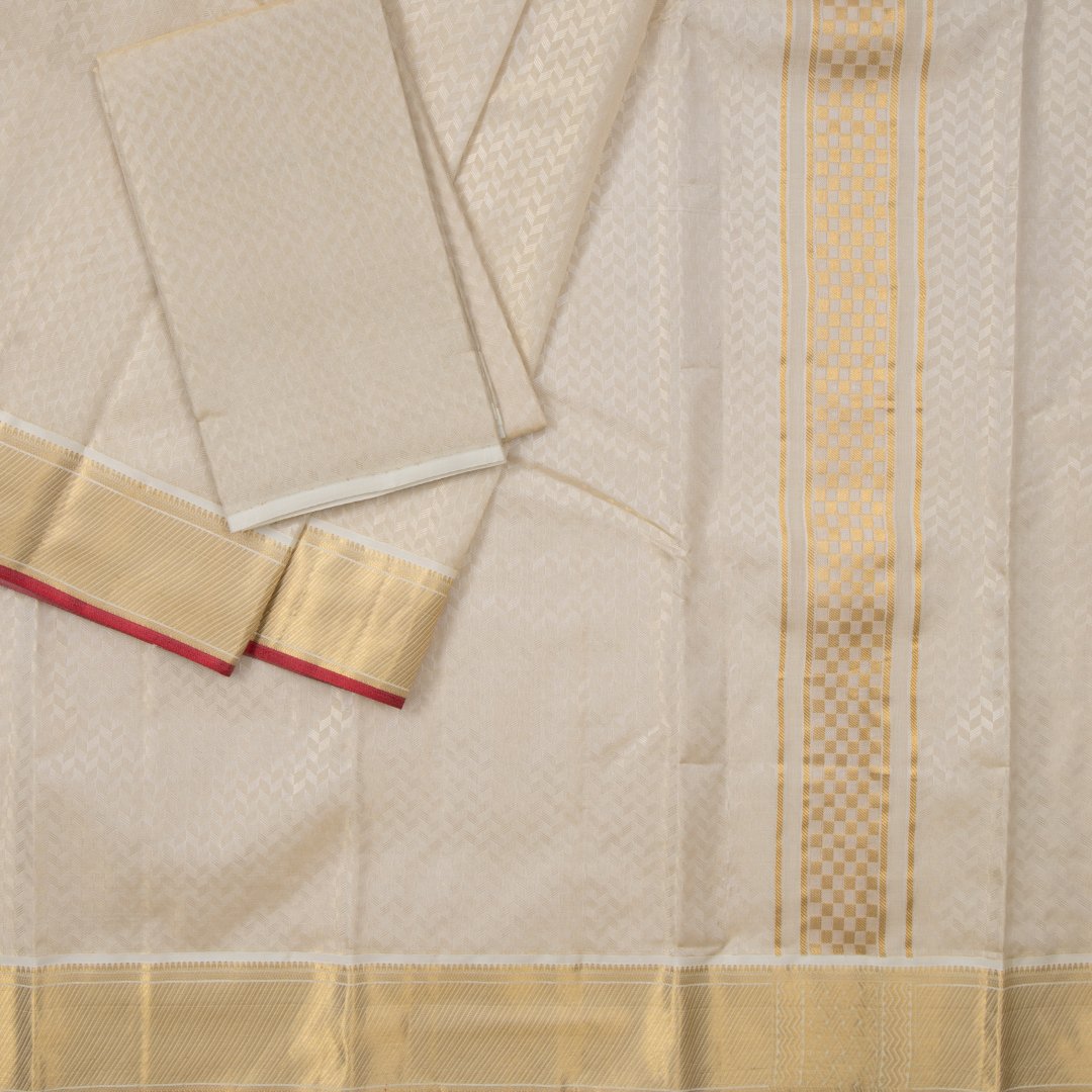 Designer Tissue Embossed Silk Dhoti 8X4 05