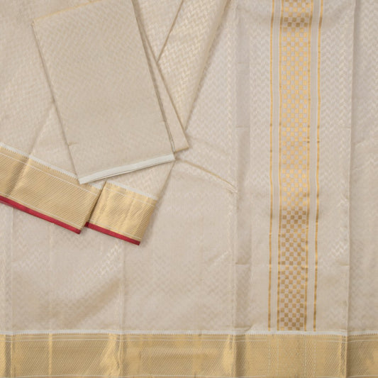 Designer Tissue Embossed Silk Dhoti 8X4 05