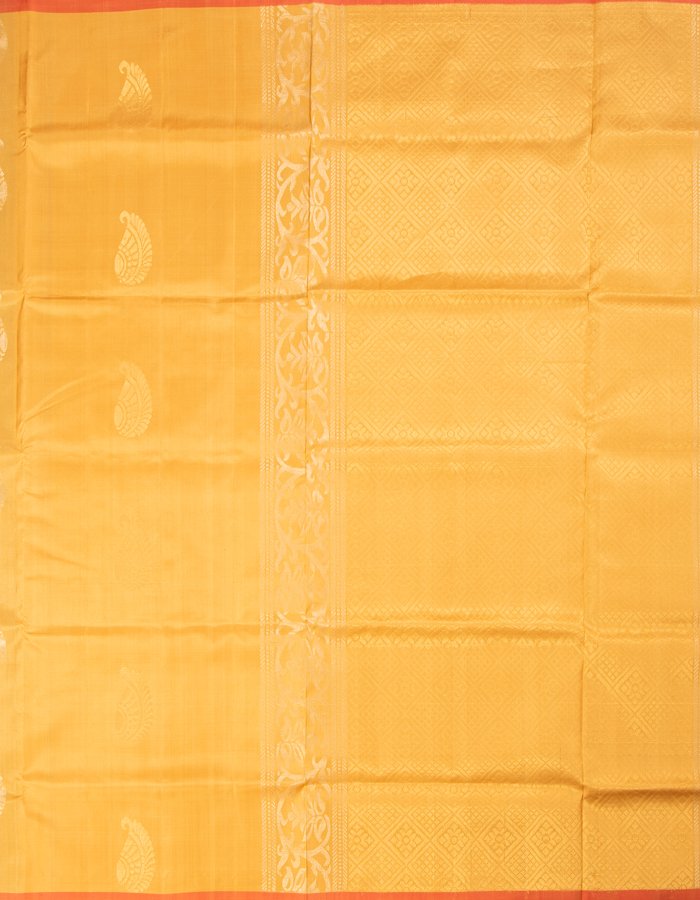Beige Soft Silk Saree With Gold And Silver Stylish Mango Zari Buttis
