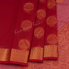 Silk Cotton Red Embroidered Saree 18