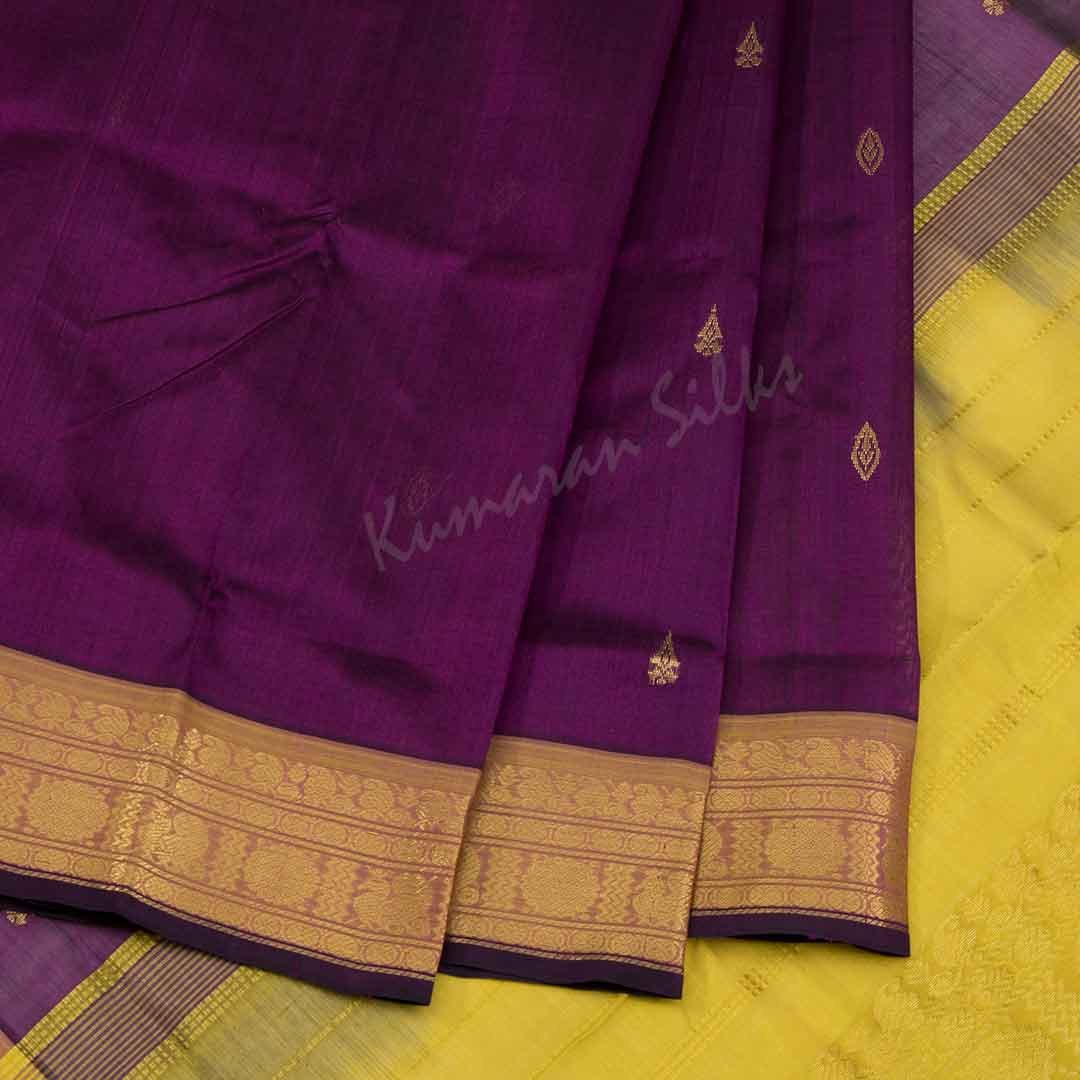 Amirthavarshni Purple Silk Cotton Saree