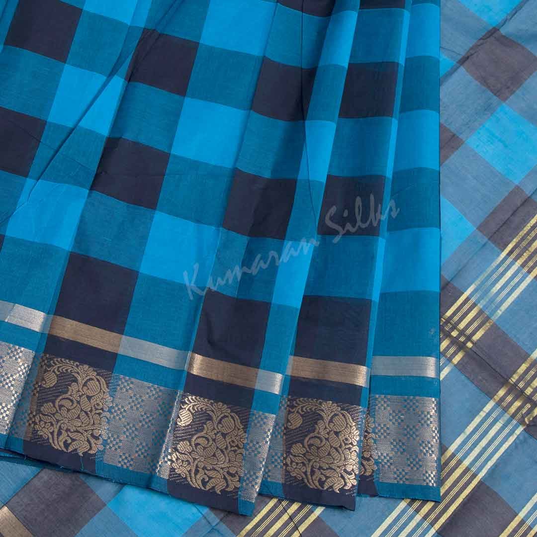 Chettinad Cotton Multi Colour Checked Saree Without Blouse 20