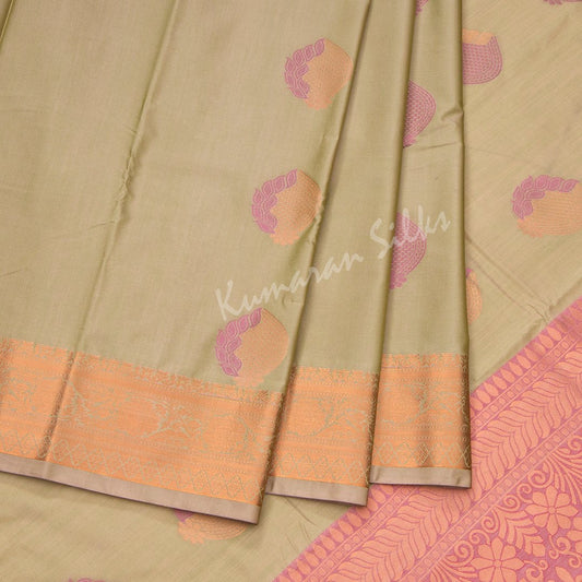 Semi Silk Embroidered Shot Colour Saree