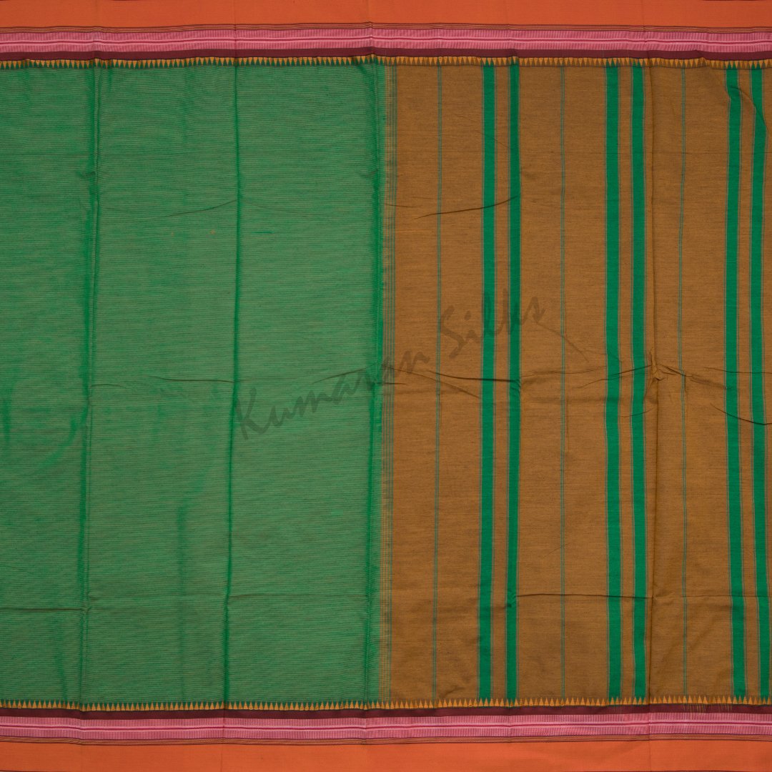 Dharwad Cotton Green Saree 11