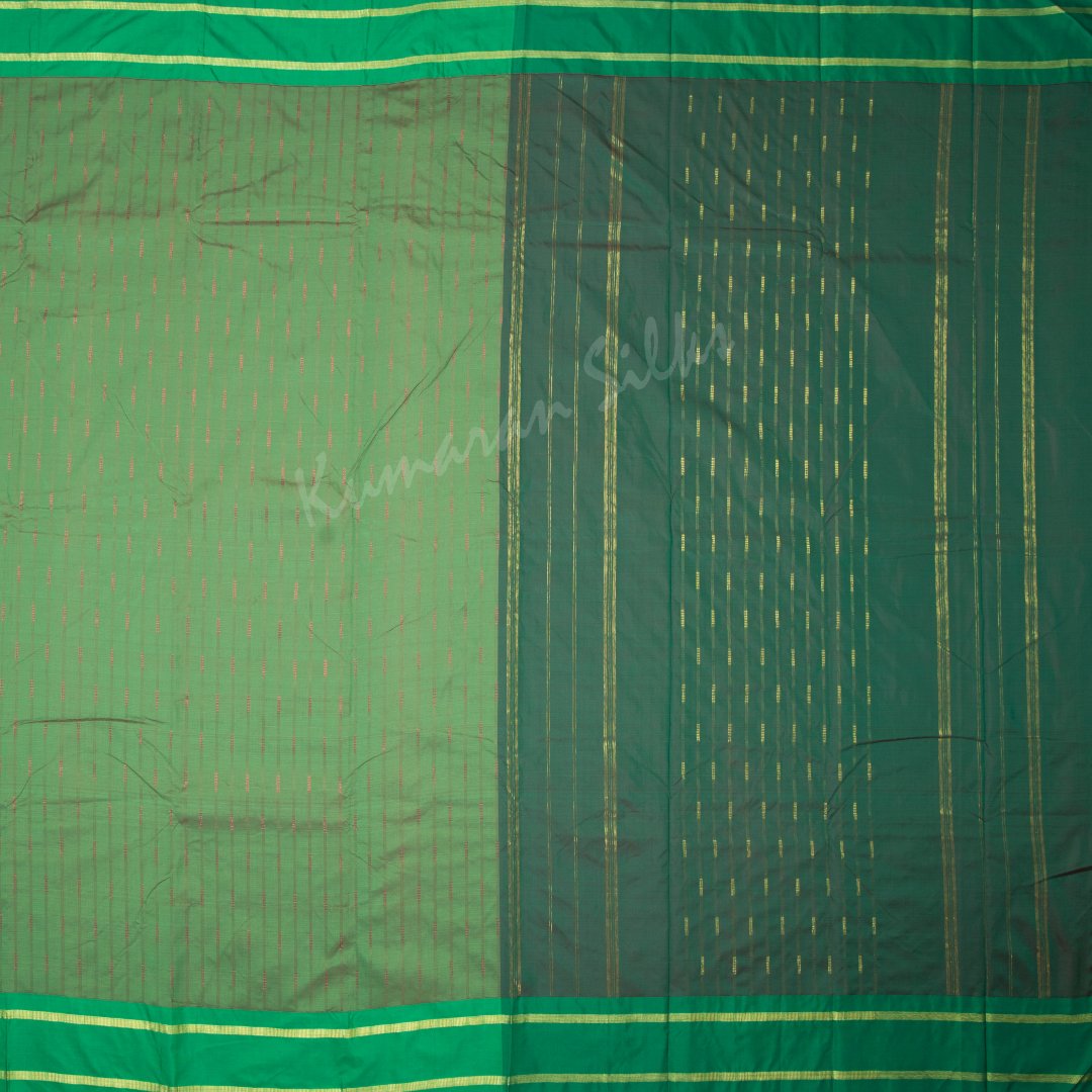 Art Silk Shot Colour Saree Vertically striped Design With Simple Border 02