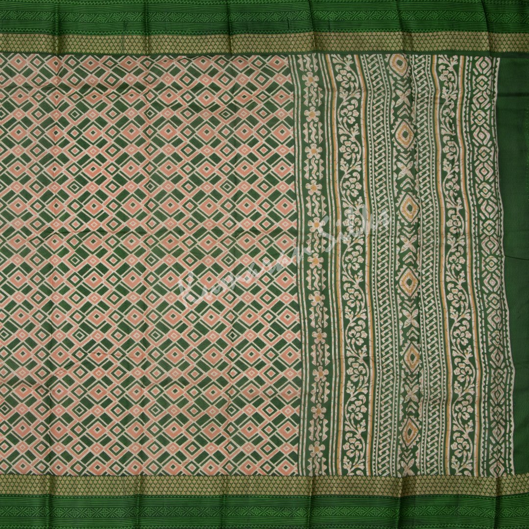 Pure Silk Printed Multi Colour Saree