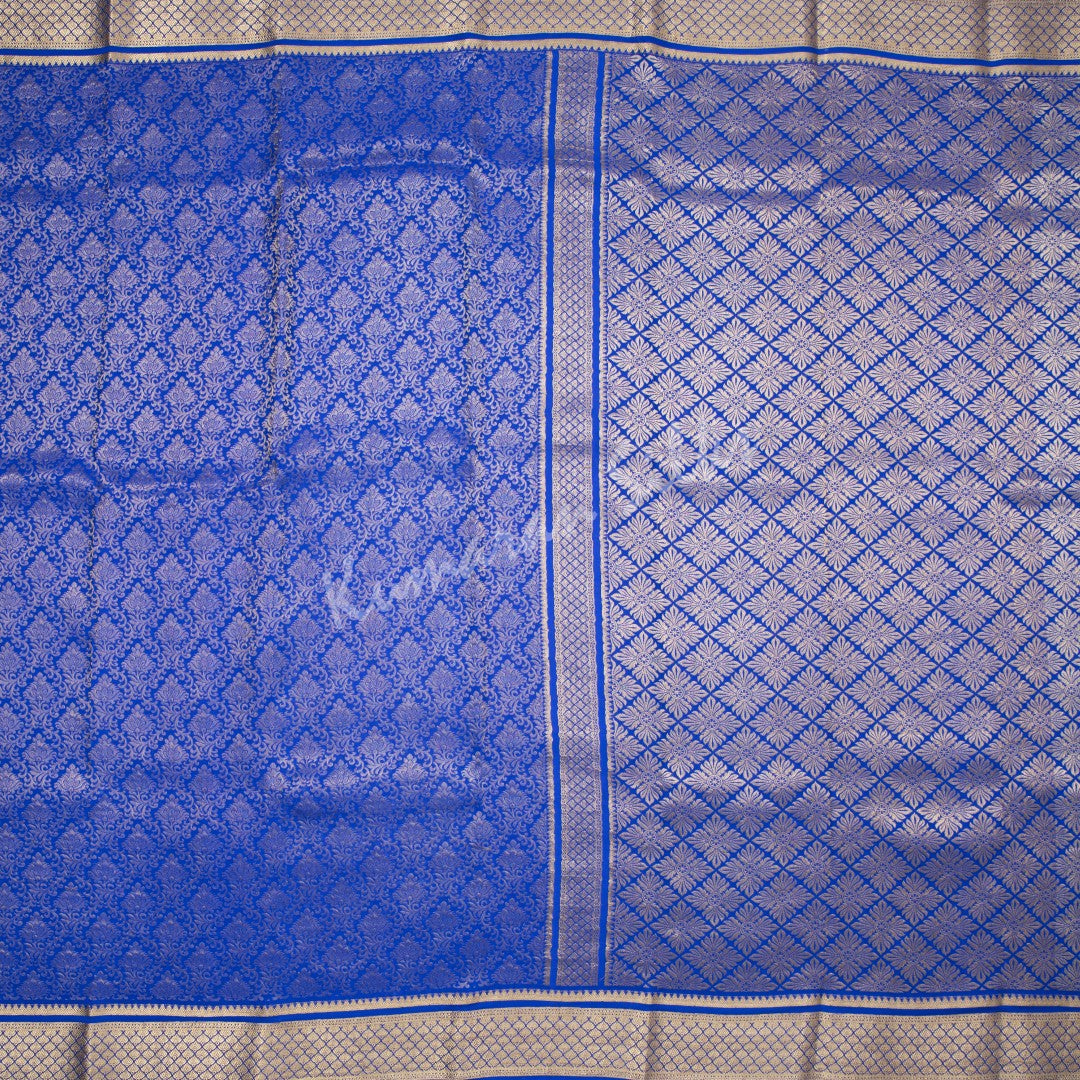 Ink Blue Pure Mysore Crepe Silk Saree