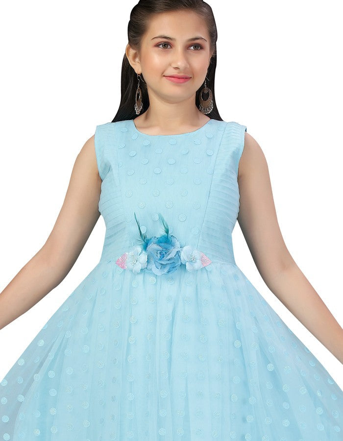 Amazon.com: Flower Girl Lace Dress for Kids Wedding Bridesmaid Pageant  Party Formal Long Maxi Gown Big Little Princess First Communion Birthday  Dance Prom Sequins Bowknot Puffy Tulle Dresses Blue 5-6 Years: Clothing,